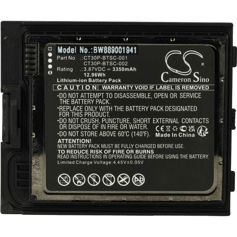 Vhbw - Battery compatible with Honeywell CT30 xp hc, CT30 xp Handheld Mobile Computer (3350mAh, 3.87 v, Li-ion)