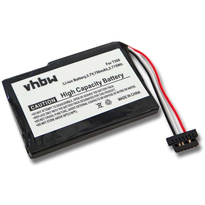 Battery compatible with Medion GoPal E4435, MD97182 gps Navigation System Sat Nav (750mAh, 3.7V, Li-Ion) - Vhbw