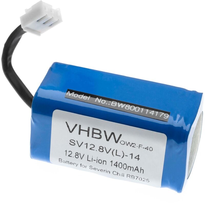 Battery compatible with Philips fc 8603, fc 8700 Home Cleaner (1400mAh, 12.8 v, Li-ion) - Vhbw