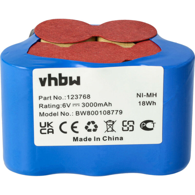 vhbw Battery Pack compatible with Sachs Motors in Various Mopeds with Charge Regulator (3 Ah, 6 V, NiMH)