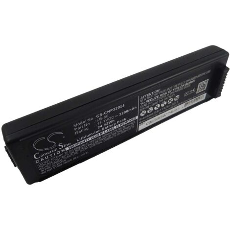 vhbw Battery Replacement for Canon 2446B003, LB-60, K30274 for Printer Copier Scanner Label Maker (2200 mAh, 11.1 V, Li-Ion)