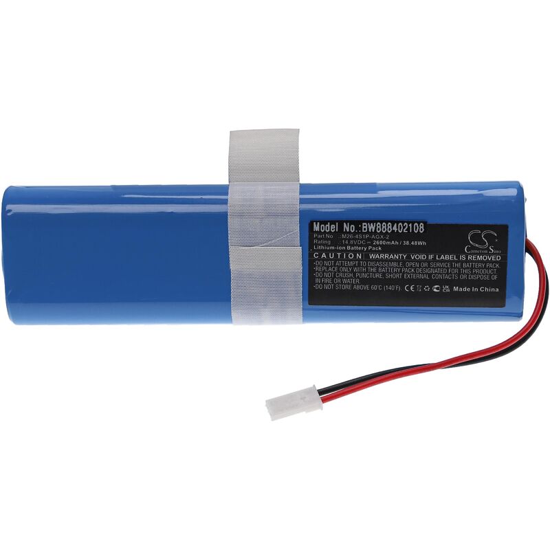 Vhbw - Battery Replacement for Ecovacs M26-4S1P-AGX-2 for Vacuum Cleaner Home Cleaner (2600 mAh, 14.8 v, Li-ion)