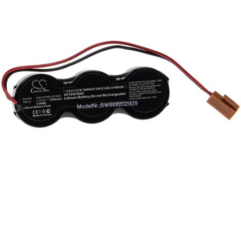 vhbw Battery Replacement for GE 44A747665-001R03, CR2477N-3RX for CNC Router, CNC Controller (3300mAh, 3V)