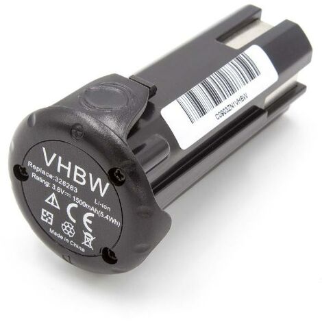 vhbw Battery Replacement for Hitachi / HiKOKI EBM 315, EBM315, 326263, 326299 for Electric Power Tools (1500 mAh, Li-ion, 3.6 V)