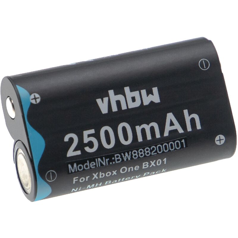 Vhbw - Battery Replacement for Microsoft BX01, C100 for Games Console Controller (2500mAh, 2.4V, NiMH)