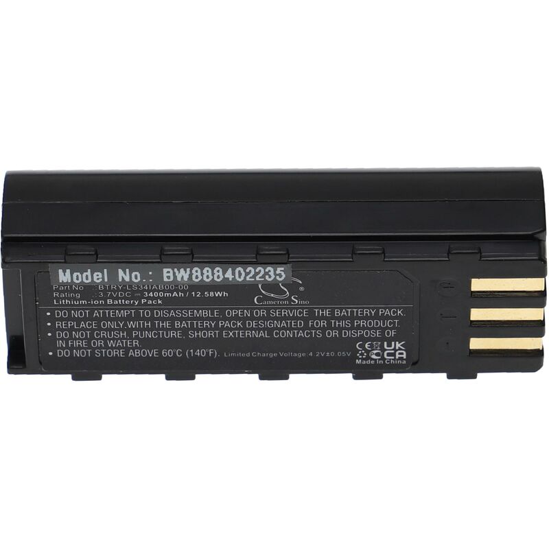 Battery Replacement for Motorola 21-62606-01 for Barcode Scanner pos (3400 mAh, 3.7 v, Li-ion) - Vhbw