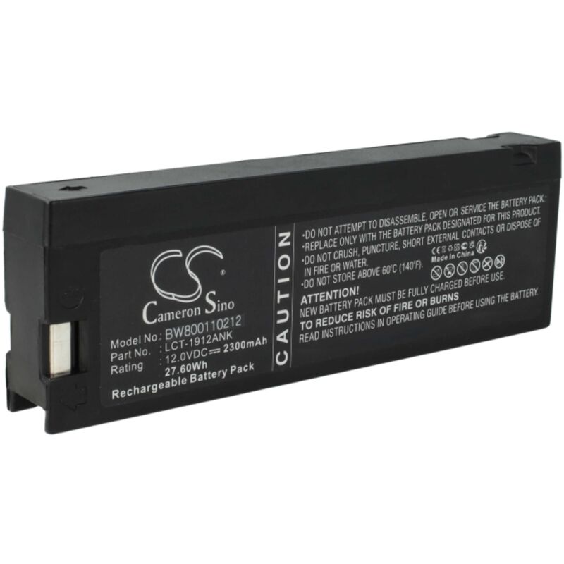 vhbw Battery Replacement for Nihon Kohden FSB-2012KG, LB-LC122AU, LB-LCS2012P for Medical Equipment (2300 mAh, 12 V, sealed lead-acid)