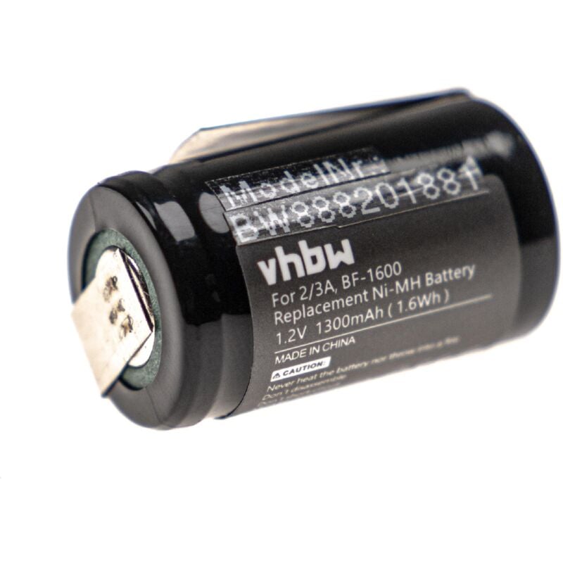 vhbw Battery Replacement for Panasonic 85-07 for Electric Razor Hair Clippers (1300mAh, 1.2V, NiMH)