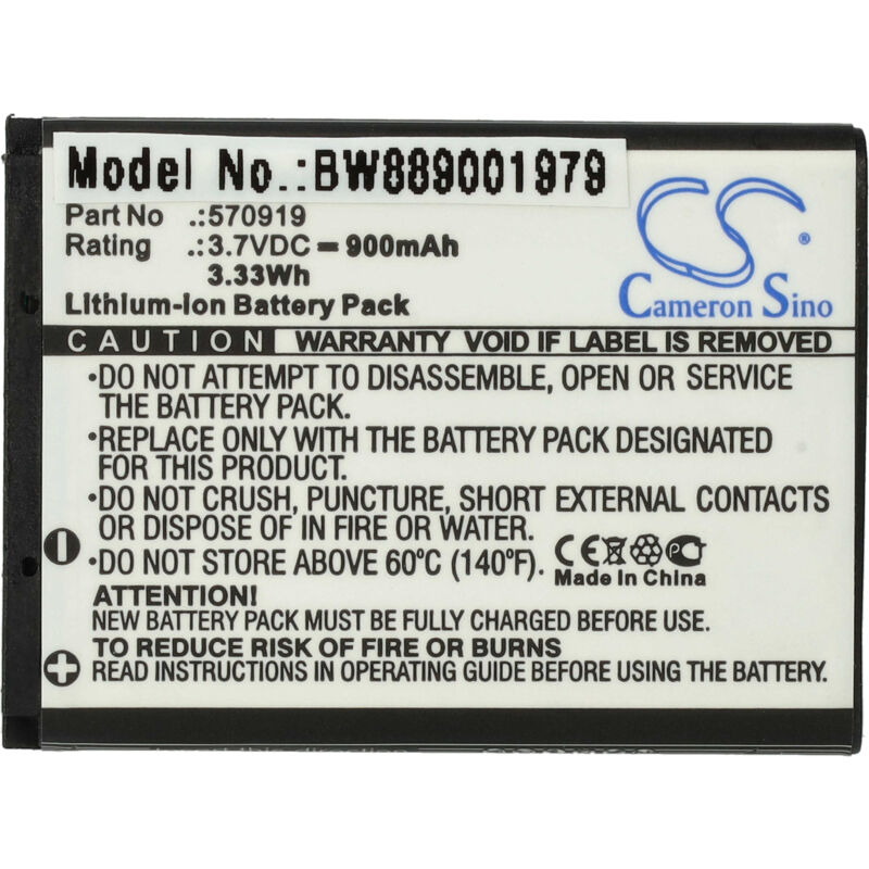 Battery Replacement for Sedea 70919 for Alarm Units, Home Security (900mAh, 3.7 v, Li-ion) - Vhbw