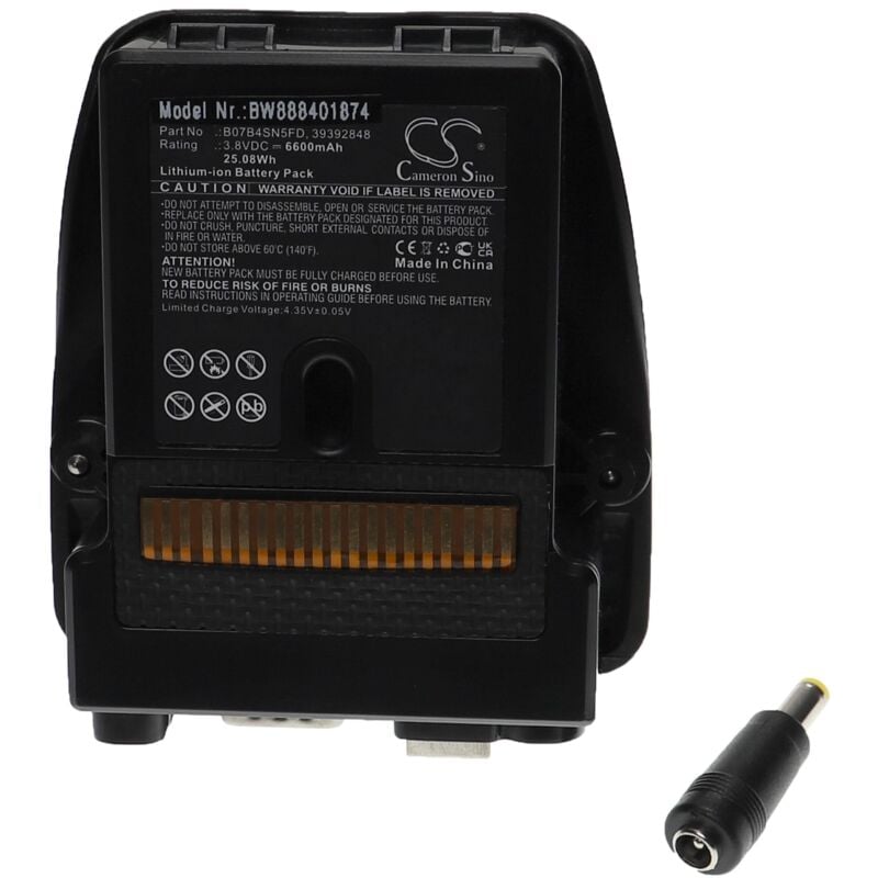 Battery Replacement for Trimble 39392848, B07B4SN5FD for Measuring Devices (6600 mAh, 3.8 v, Li-ion) - Vhbw