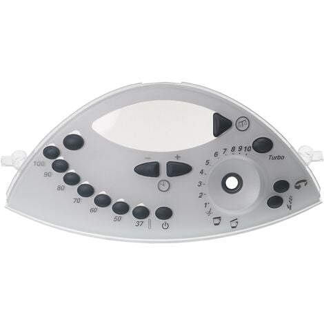 vhbw Bedienfeld Blende kompatibel mit Vorwerk Thermomix TM31 Küchenmaschine - Frontabdeckung, Schwarz, Grau, Weiß