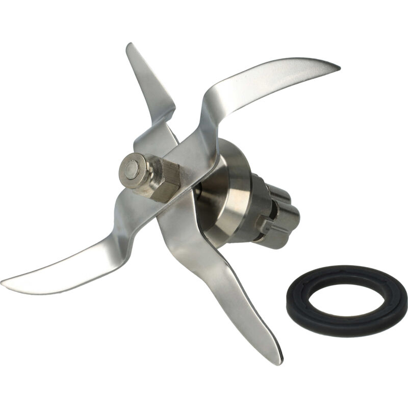vhbw Blender Blade compatible with Silvercrest 453346, SKMC1100A1 Kitchen Mixer - With 4stainless steel Blades, incl. Seal