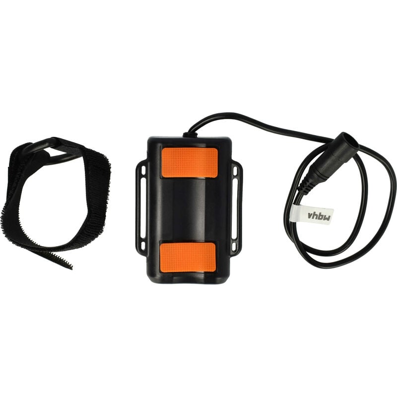 Vhbw - Bloc de batteries pour lampes de vélo éclairage phare (6000mAh, 8,4V, Li-ion), étanche