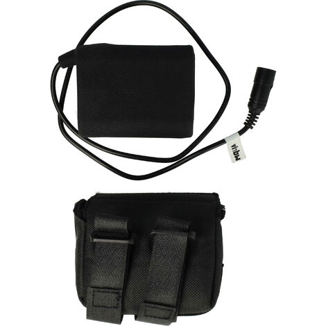 vhbw Bloc de batteries pour lampes de vélo éclairage phare (7800mAh, 8,4V, Li-ion), tissu hydrofuge