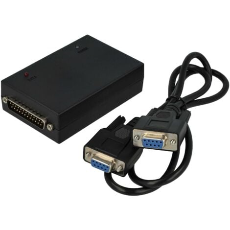vhbw Boîtier RIB compatible avec Motorola GP300, GP2000, GP320, GP328, GP338, GP340, GP1280 - Adaptateur de programmation incl. câble RS232, noir