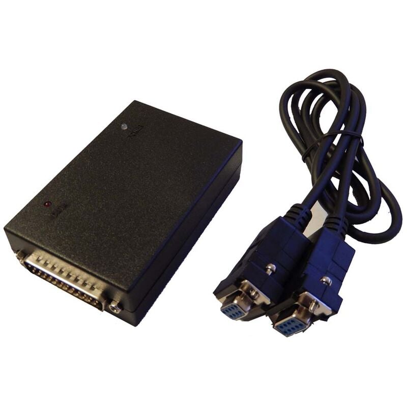 Vhbw - Boîtier rib compatible avec Motorola GP600, GP660, GP360, GP380, GP350, GP344, GP640 - Adaptateur de programmation incl. câble RS232, noir