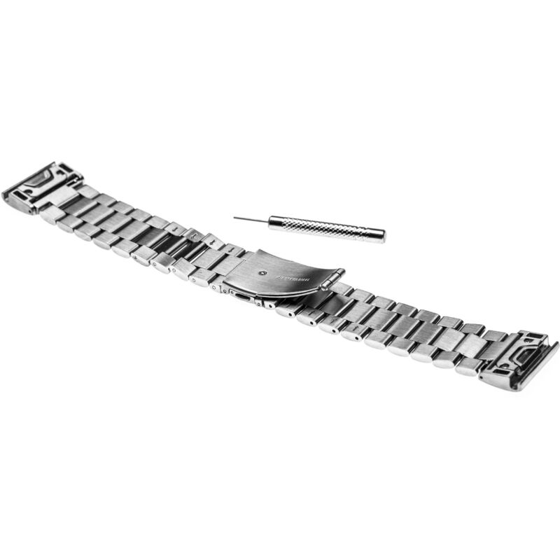 

Brazalete, correa compatible con Garmin Fenix 5s, 5S Plus, 6S smartwatch - 20,4 cm acero inoxidable plateado - Vhbw