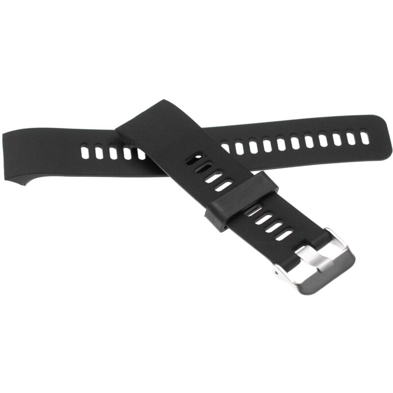 

vhbw Brazalete, correa compatible con Garmin Forerunner 30, 35 smartwatch - 13,5 + 9,4 cm silicona negro