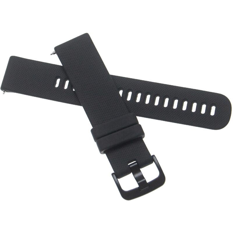 

Brazalete, correa compatible con Garmin Venu SQ smartwatch - 12,1 + 9,2 cm silicona negro - Vhbw