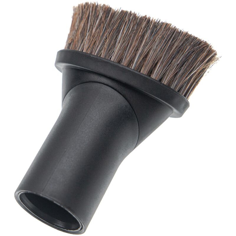 Vhbw – Brosse à épousseter pour aspirateur – Buse pinceau 35/32mm – Poils de cheval pour surfaces fragiles – Adaptateur inclus