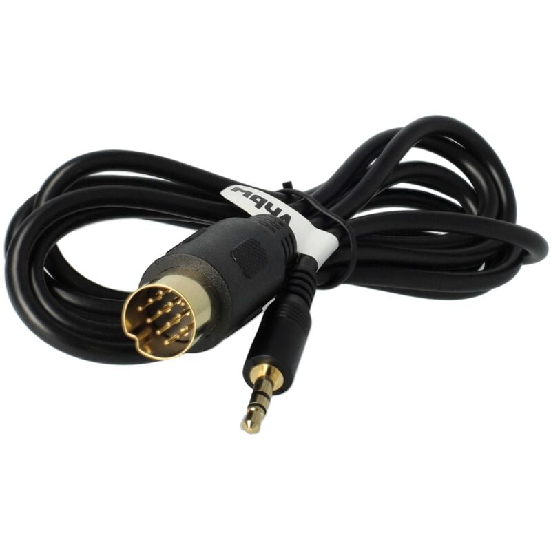 

vhbw Cable adaptador AUX Line In radio de coche reemplaza Kenwood CA-C1AX para vehículo