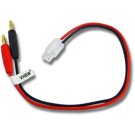 vhbw Câble adaptateur compatible avec prise Tamiya (f) vers fiche banane 4 mm (m) compatible avec Carson modélisme - accus LiPo