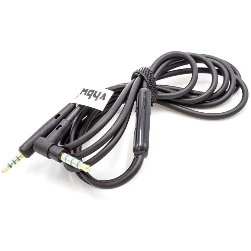 

Cable audio AUX a conector jack 3,5mm negro para Bose QuietComfort QC35, QC35 II, QC35-2 auriculares, 150cm-micrófono botón de respuesta llamada