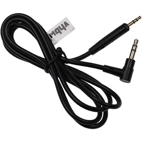 vhbw Câble audio AUX compatible avec JBL S700 casque - Avec prise jack 3,5 mm, 100 cm, noir
