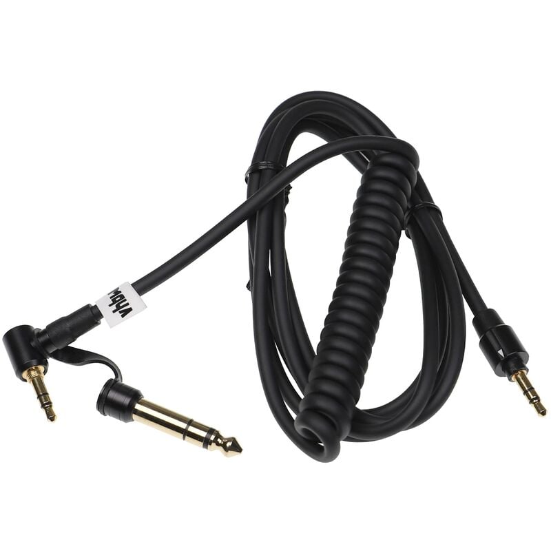 

Cable audio AUX compatible con Dr. Dre Monster Beats Mixr, Pro, Solo auriculares - Cable audio 3,5 mm (clavija jack) a 6,3 mm, 150 cm, negro - Vhbw