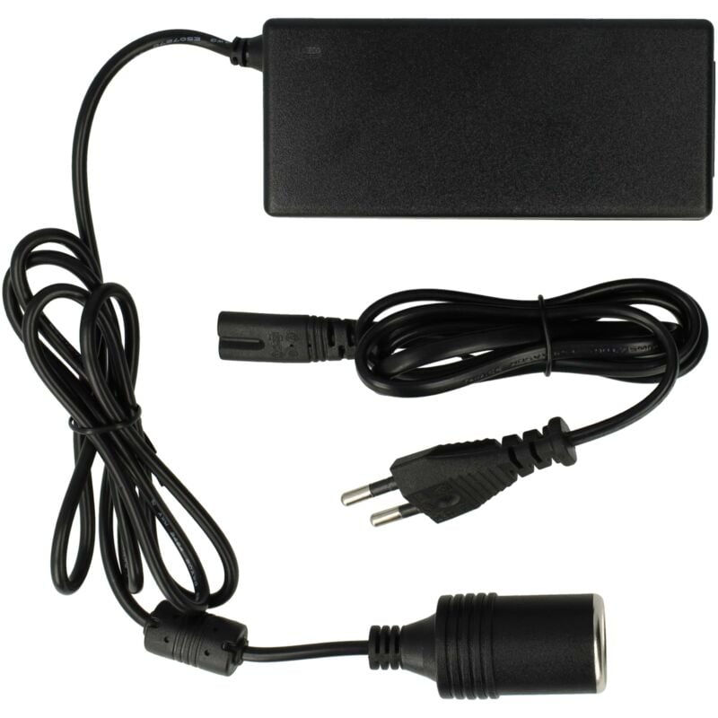 Vhbw - Câble d'alimentation prise euro vers allume-cigare pour divers appareils comme des glacières, gps, lecteurs dvd portables avec prise auto