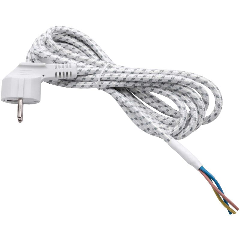 

vhbw Cable alimentación universal, cable conexión plancha (2.80m) - flexible, robusto, encaje perfecto con el enchufe de tierra -extremos del cable