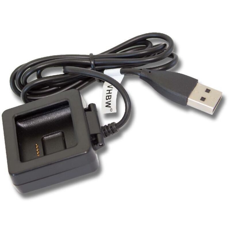 

Cable de carga 100cm estación de carga compatible con Fitbit Blaze smartwatch negro - Vhbw