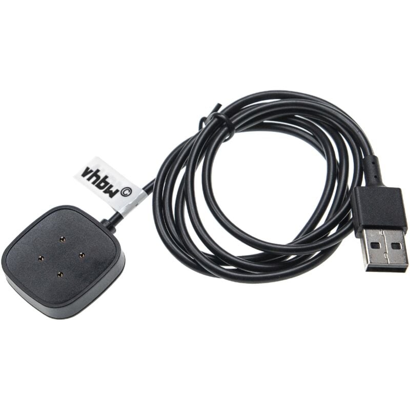 

Cable de carga compatible con Fitbit Sense, Versa 3 smartwatch - Estación carga, cable repuesto, negro, magnético - 1m - Vhbw