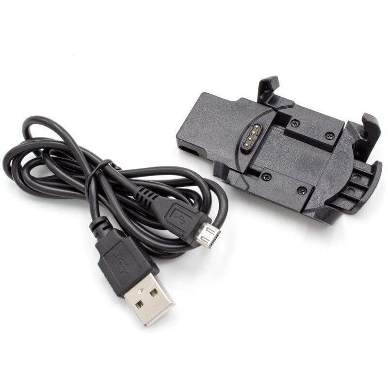 

Cable de carga compatible con Garmin Fenix 3 HR, 3 smartwatch negro estación de carga, conexión - Vhbw
