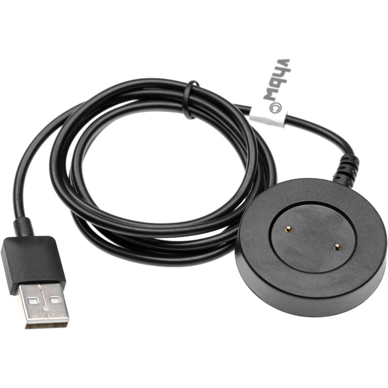 

Cable de carga compatible con Huawei Watch GT2 smartwatch - Estación carga, cable repuesto, negro, magnético - Vhbw