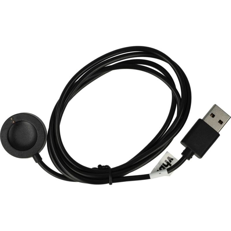 

Cable de carga compatible con Masfit Vapor 2 smartwatch - Estación carga, cable repuesto, negro, magnético - Vhbw