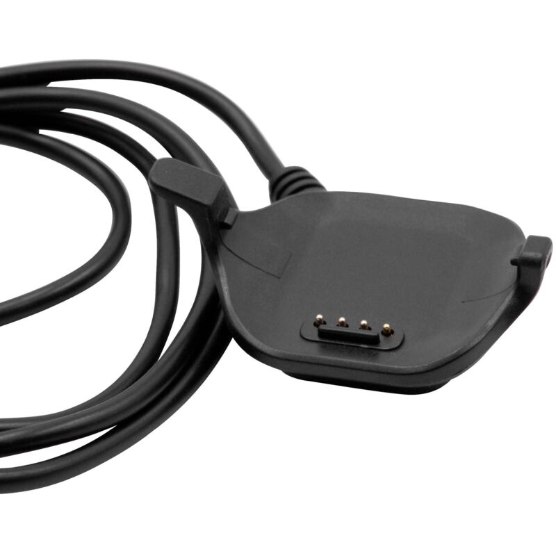 

Cable de carga compatible con Garmin Forerunner 25 (small) smartwatch - Estación carga, cable repuesto, negro, 96 cm - Vhbw