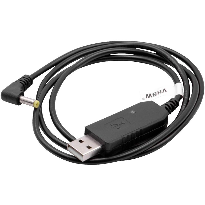Vhbw - câble de chargement usb compatible avec Baofeng BF-758S, BF-E500, BF-F8HP radio, batterie - Chargeur, 93 cm, avec témoin lumineux