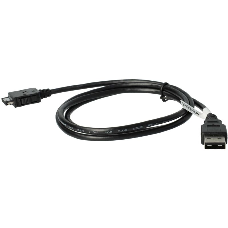 

Cable de datos USB (tipo A a reproductor MP3) cable de carga 100cm compatible con Archos 404, 405, 504, 604, 605, 704 Wifi, TV, Wifi - negro - Vhbw