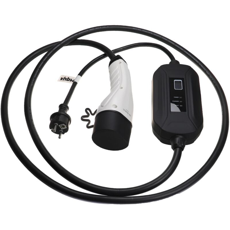 Vhbw - Câble de recharge type 2 vers prise euro f compatible avec Skoda Elroq voiture électrique - 1 phase, 16 a, 3,5 kW, 3 m