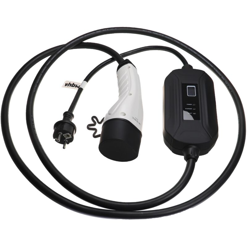 Vhbw - Câble de recharge type 2 vers prise euro f compatible avec Volvo XC60 phev, XC40 Recharge voiture électrique - 1 phase, 16 a, 3,5 kW, 3 m