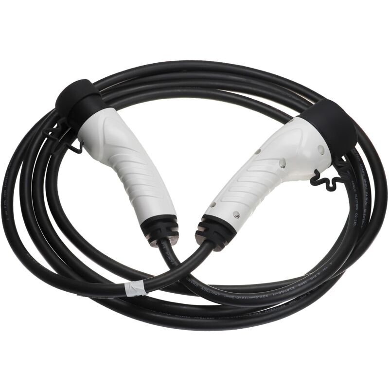 Câble de recharge type 2 vers type 2 compatible avec Kia EV3 voiture électrique - 1 phase, 16 a, 3,5 kW, 5 m - Vhbw
