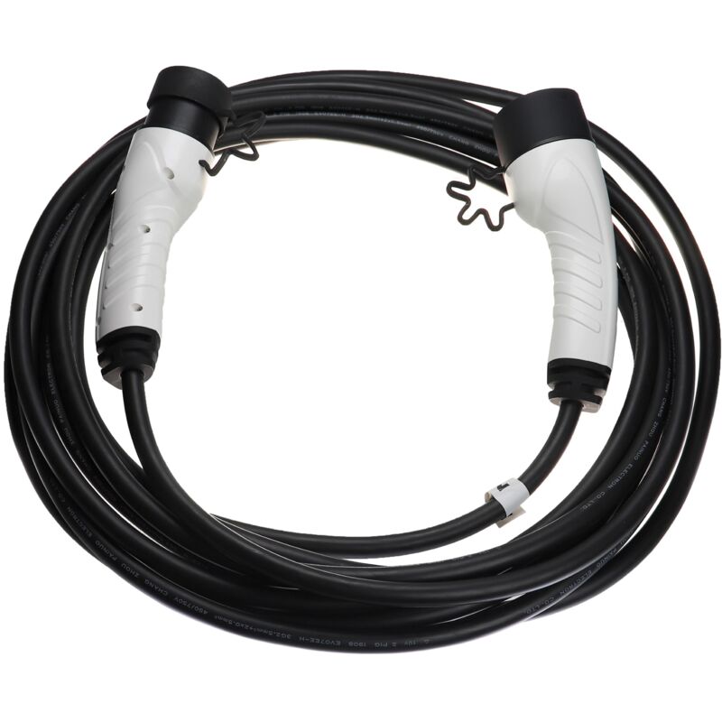 Vhbw - Câble de recharge type 2 vers type 2 compatible avec Renault Megane E-Tech voiture électrique - 1 phase, 16 a, 3,5 kW, 10 m