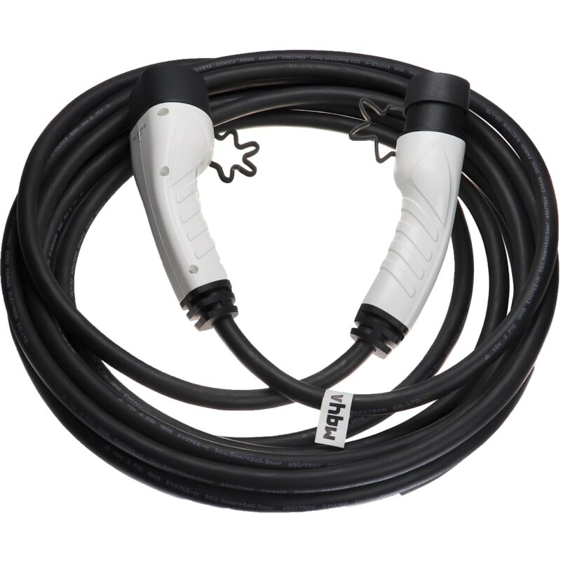 Vhbw - Câble de recharge type 2 vers type 2 compatible avec Skoda Citigo e iV, Enyaq, Enyaq iv voiture électrique - 3 phases, 16 a, 11 kW, 10 m