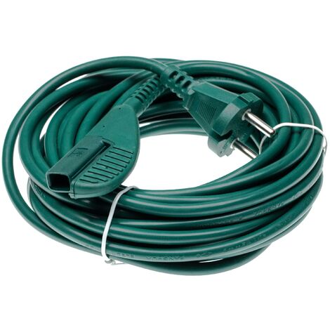 vhbw câble électrique compatible avec Vorwerk Kobold 135, 136 aspirateurs - câble de 7m, câble électrique