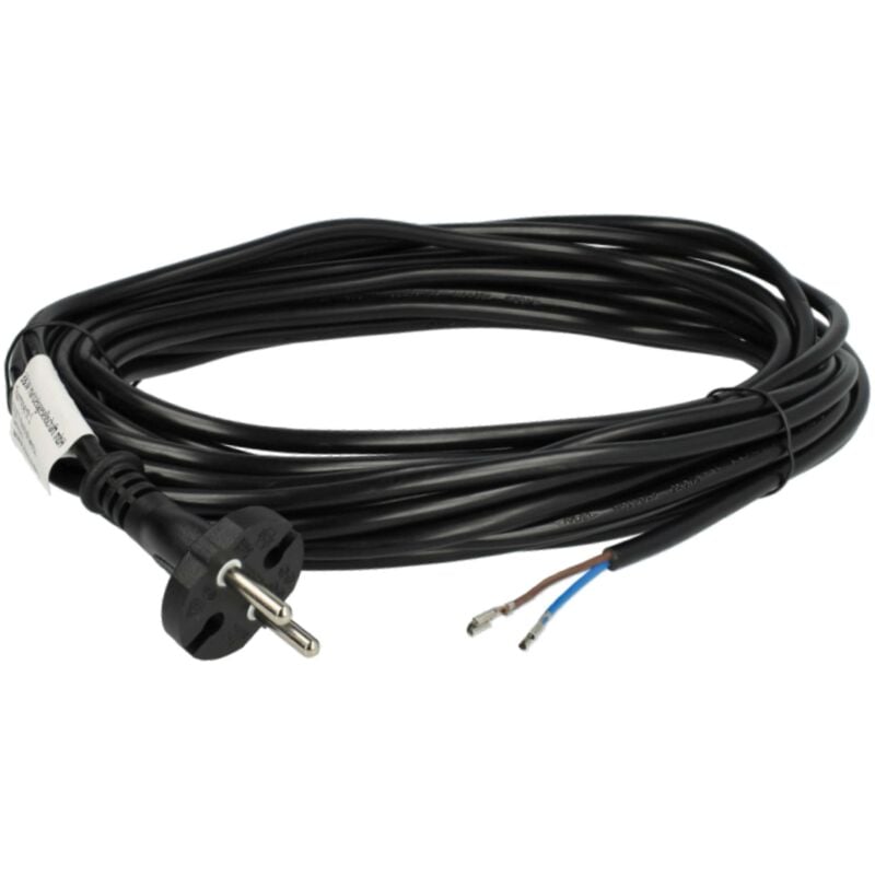 

Cable para alimentación eléctrica compatible con Kärcher NT361, NT48/1, NT501, NT561, NT611 Eco aspiradoras - 15 m, 4000 W, cable de conexión - Vhbw