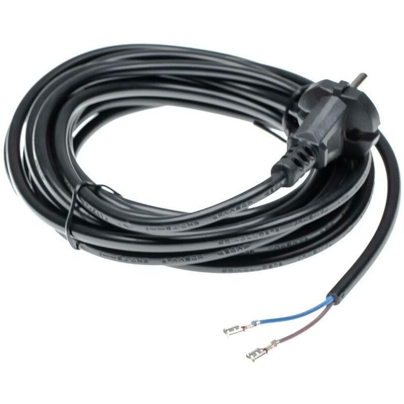 

Cable para alimentación eléctrica compatible con Miele S4210, S4211, S444I, S5210, S5211, S5220 aspiradoras - 6 m, 4000 W, cable de conexión - Vhbw