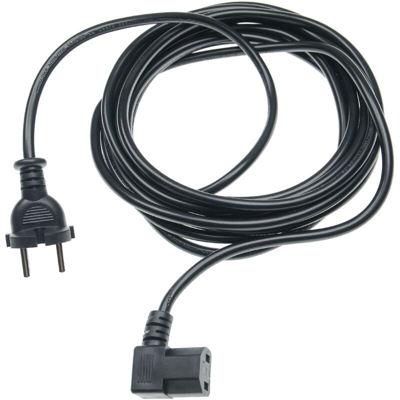 

Cable para alimentación eléctrica compatible con Moneual estación de carga ME670, ME685, ME770, MR6500 aspiradoras - 5m cable de conexión - Vhbw