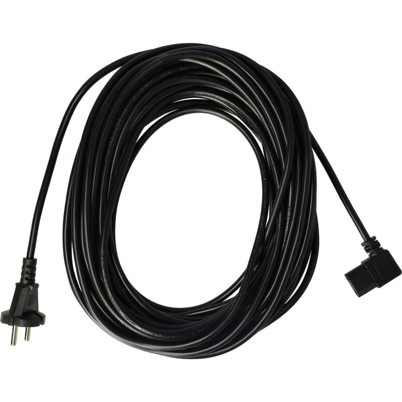 

Cable para alimentación eléctrica compatible con Moneual estación de carga MR6800M aspiradoras - 15m cable de conexión - Vhbw