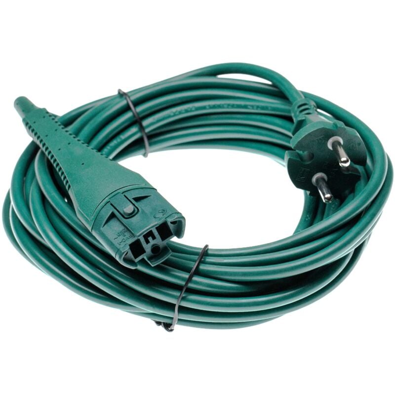 

Cable para alimentación eléctrica compatible con Vorwerk kobold 130, 130 SC, 131, 131 SC aspiradoras - 10m cable de conexión - Vhbw